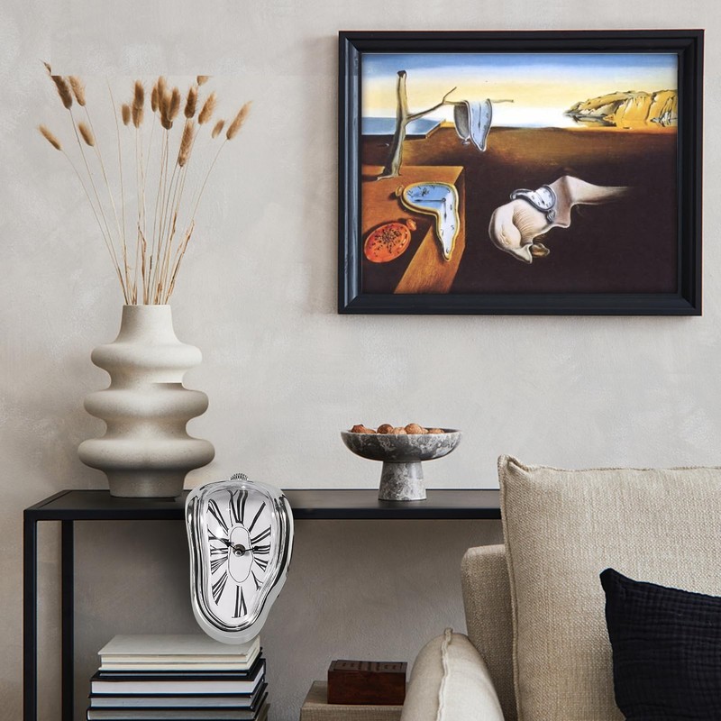 Melting Clock, Salvador Dali Clock,Melted Clock Alice in Wonderland Decor