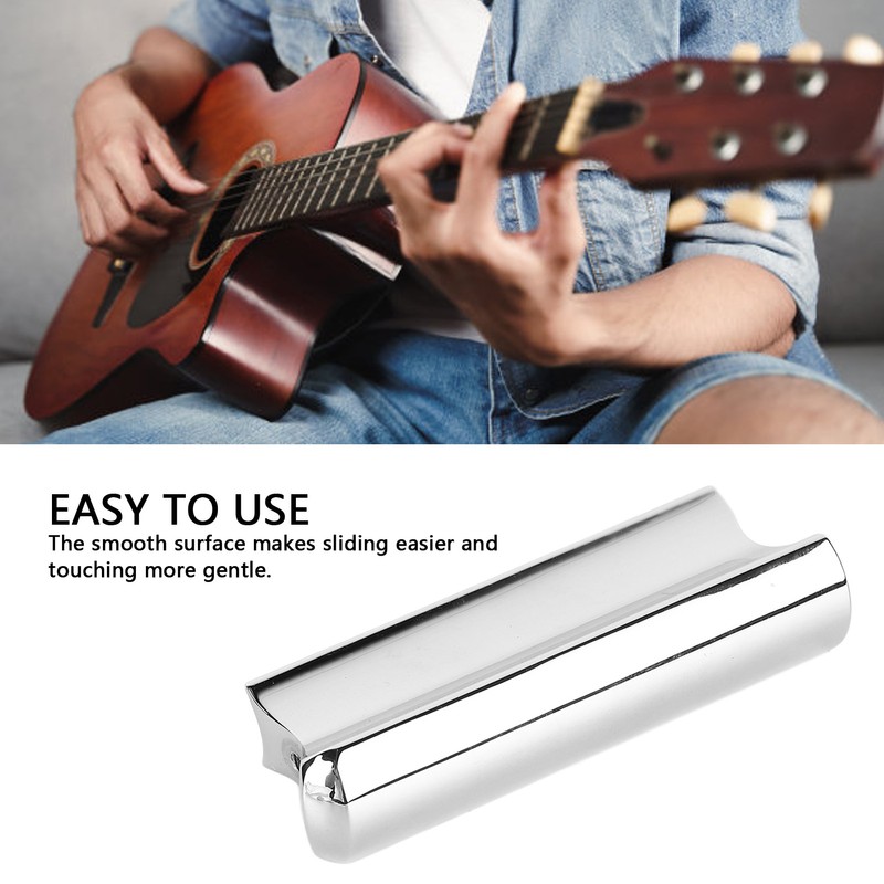 Electric Guitar Slide Stainless Steel Finger Slider Tone Bar Instrument