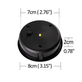 ZNYCYE ZNYCYE 2 Pack Solar Light Replacement Top(Top Size 3.15 inch, Bottom Size 2.76 inch) Waterproof Replacement Solar Light Tops for Outdoor LED Solar Lanterns(Warm White)