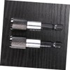 SHINEOFI 2sets Magnetic Screwdriver Bit Holder Extension Bar Quick Release