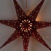 COM-FOUR® Luminous Star in 3D with LED Lighting in Warm