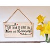 Handmade Wooden Hanging Wall Plaque Home Built on Love and