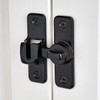 Barn Door Latches,Black 90/180 Degree Gate Lock,Zinc Alloy Right Angle