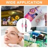 sourcing map 2pcs Craft Tweezers Precision Crossing Lock Curved Stainless