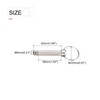 METALLIXITY Quick Release Pins (8mmx42mm) 2Pcs, Carbon Steel Pull Pin