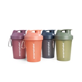 Smartshake Protein Shaker Bottle for Protein Mixes - 4 Pack - 13.5 oz | Leak Proof Shaker Cups for Protein Shakes | Blender Bottle Shaker | Protein Sh