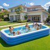 Benass Inflatable Pool for Kids and Adults, 142" x 71"