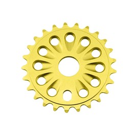 ALTALINE Bicycle Alloy 25 Teeth Chainring/Sprocket BMX Style Bike, Multiple Colors (Gold)