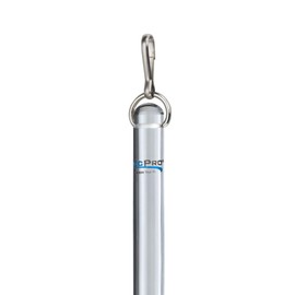 RecPro Acrylic Curtain Rod | Acrylic Wand | 1/2" x 48" | Includes Stainless Steel Snap Clip | Home Accessories