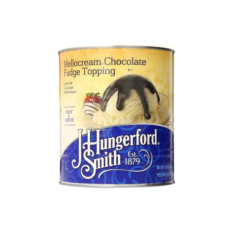 J. Hungerford Smith Fudge Topping, Mellocream Chocolate, 8 Pound