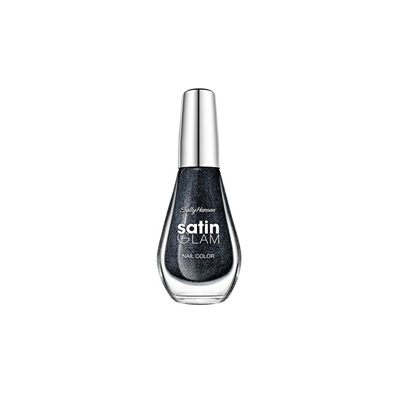 Sally Hansen Satin Glam Nail Color ~ Silk Onyx 08