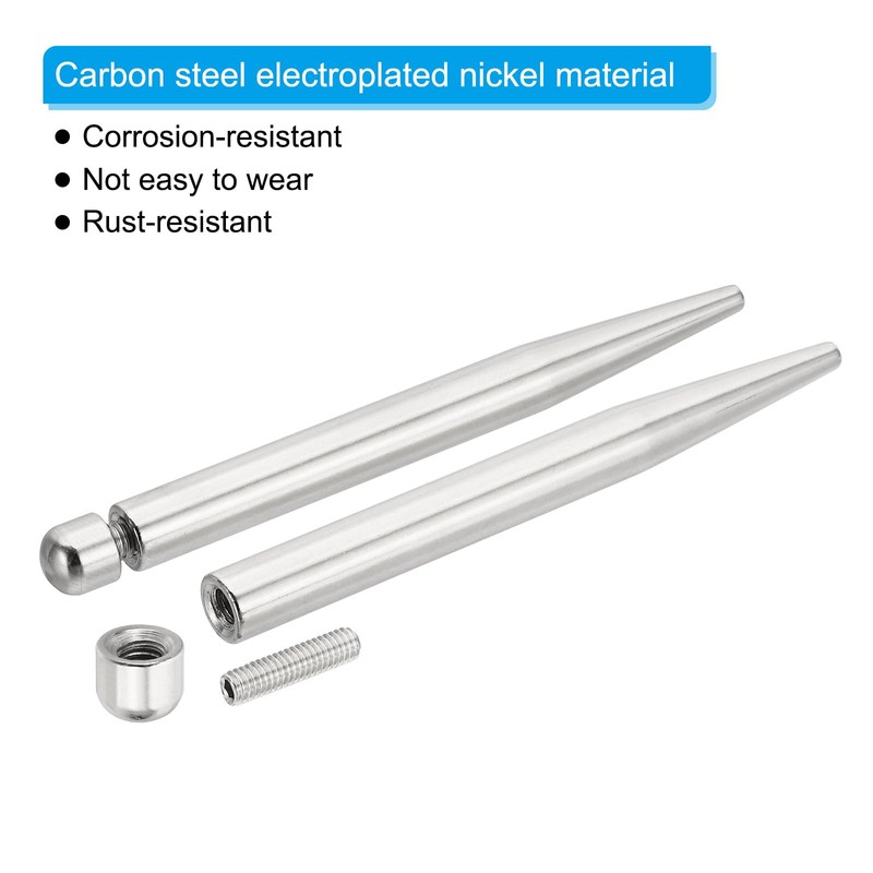 PATIKIL 2/7 x 2 inch Sign Standoff Screws, 8 Pcs