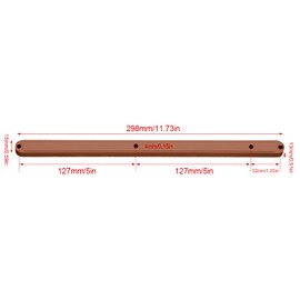 Drawer Slides, Plastic Drawer Guide Strips, Drawer Runners, Cabinet Guide Rails, Rails for Drawers, Drawer Runners for Grooves (10 Pairs Brown, 298 mm)