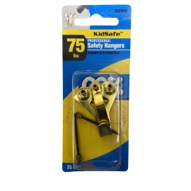 OOK NEW OOK 53102 Steel Tremor Picture Hanger with Blue Nails, Brass Plated, 75 Lb