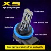 AQJ H11+H11 LED Headflight Combo Bulbs Light KIT AS For