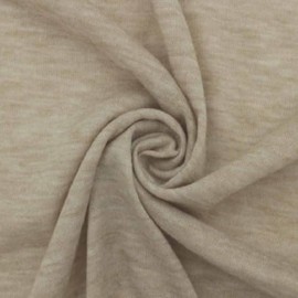 Stylish FABRIC 60" Wide Poly Rayon Spandex Jersey Knit Fabric by The Yard – 155 GSM, Lightweight, Breathable, 2-Way Stretch for Apparel, Dresses, T-Shirts, Baby Clothes & DIY, Oatmeal 5 Yards