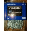 Everbilt #8 x 1-1/4 in. Phillips Flat Head Zinc Plated