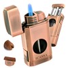 SCARRA Cigar Torch Lighter, Multi-Function 3-in-1 Cigars Lighter Gift for