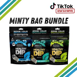 Minty Bag Bundle - TeaZa Energy Pouches with Herbal Tea and B Vitamins