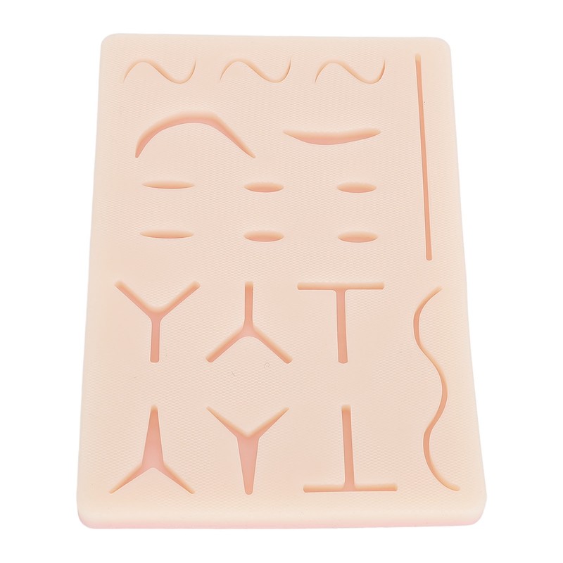 Suture Practice Pad Reusable Silicone Sature Training Skin Pad with