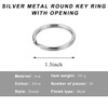 MUQIDA 50PCS Split Key Ring, 1.25 inch 32mm Heavy Duty