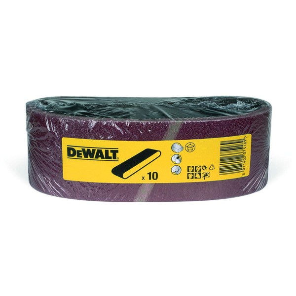 DeWalt DT3305-QZ Sanding Belt K150, 75 x 533 mm, Set of 10 Pieces