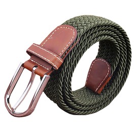 Rex Standard BL086 Rubber Belt, Mesh, Casual, Stylish, Business, Men's, Women's, khaki green