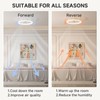 VOLISUN Low Profile Ceiling Fans with Light and Remote,19.7in Modern