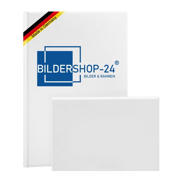 Bildershop-24 Stretcher Frame (Unprinted), Various Sizes, 250g/m² (100% PES), 18 mm (Standard)
