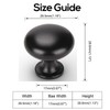 Mengico 1 Pack Kitchen Drawer Knobs Black,Solid Cabiinet Knob Hardware,Pulls