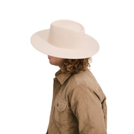 Gigi Pip Wide Brim Triangle Crown Cream XL