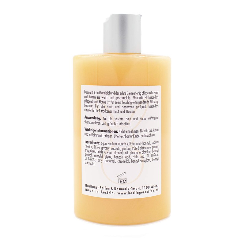 Almond Honey Shower Gel Shampoo with Real Honey and Almond