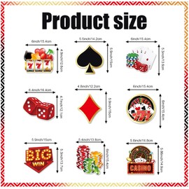 SINGOMON 12PCS Casino Theme Hanging Swirls Decorations Poker Theme Ceiling Decorations for Las Vegas Decorations Poker Party Supplies Casino Night Casino Theme Party Decorations