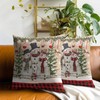 Giwawa Winter Snowman Throw Pillow Covers 18x18 Inch Set of