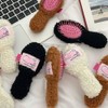 Cushion brush massage portable comb for doll hair care / 인형 머리결 케어용 쿠션 브러쉬 마사지 휴대용 빗