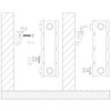 Jabema 3 x Radiator Mounting with Bracket, Wall Bracket, Radiator