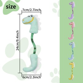 Andiker Cat Catnip Toy，26.5cm Cat Plush Toy with Silvervine Fruit in Spring for Cats and Kittens (Purple)