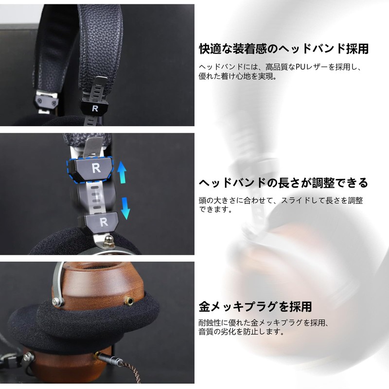 okcsc M1 Pro Wired Semi-Open Wood Housing Retro 40mm Driver