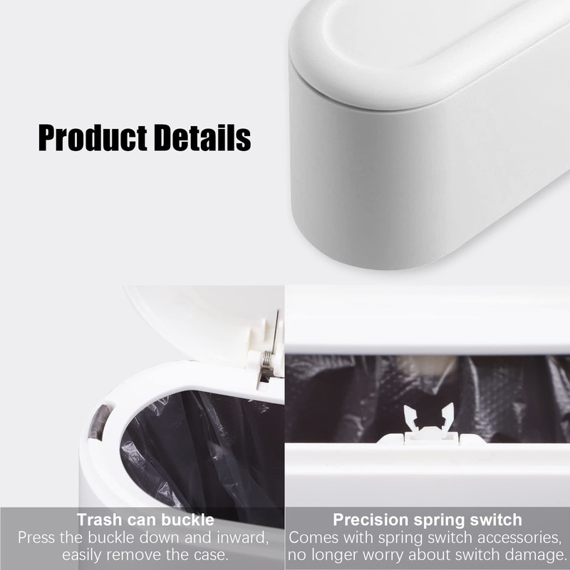 Mini Garbage Can, SHAIDOJIO, Small Trash Bin with Lid, Desktop