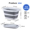 Monozuki Collapsible Plastic Laundry Basket 10.6 gallon(40L) Eco-recycled material- Foldable