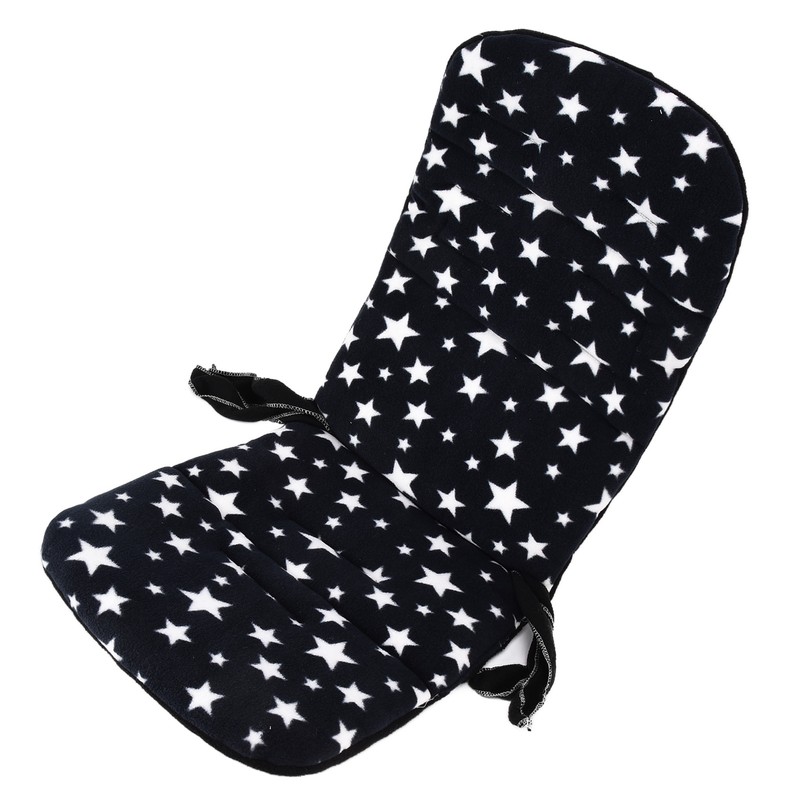 Baby Stroller Cushion Soft Flannel Star Pattern Universal Infant Trolley