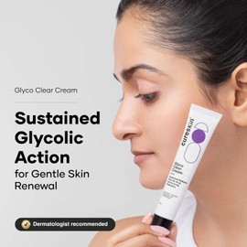 Cureskin Glyco Crema transparente Crema reparadora con liberación sostenida Ácido glicólico, aminoácidos y prebióticos