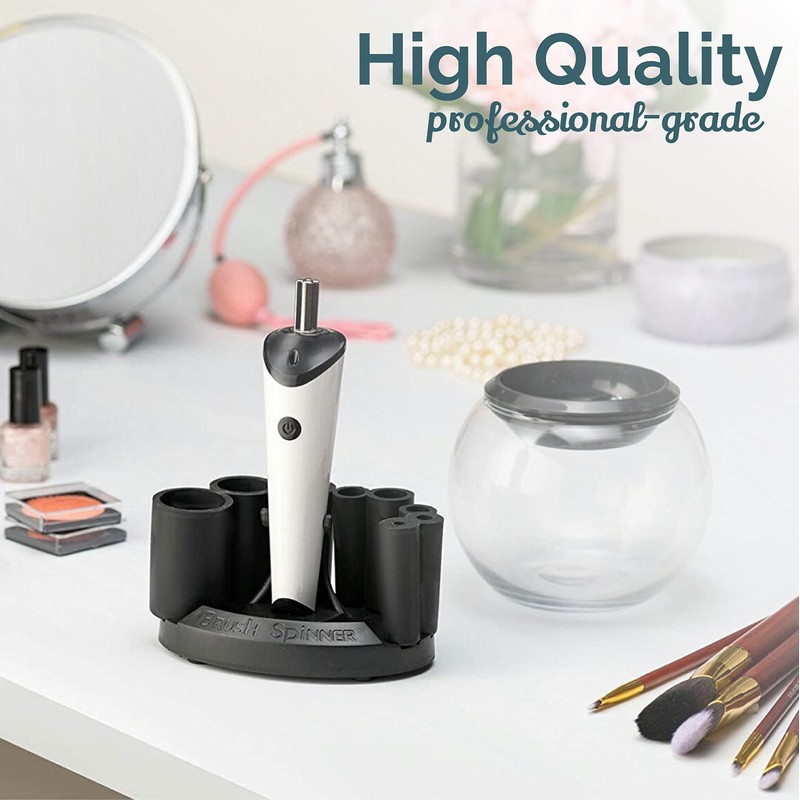 Luxe Electric Makeup Brush Cleaner Machine with Cleaning Solution -