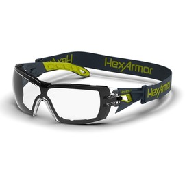 HexArmor MX200G Clear Anti Fog Spoggle Safety Glasses with Foam Gasket