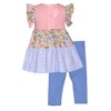 Bonnie Jean Girls 12M-6X Embroidered Tunic Top Legging Pant Set