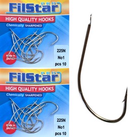 PRO FILSTAR 20 Pieces Fishing Hook Set N1 - Carp Fishing Hooks - Carp Fishing Accessories - Barbed Carp Hooks - Carp Fishing Reversed Hooks - Carp Rigs - Fishing Accessories - Method Feeder -