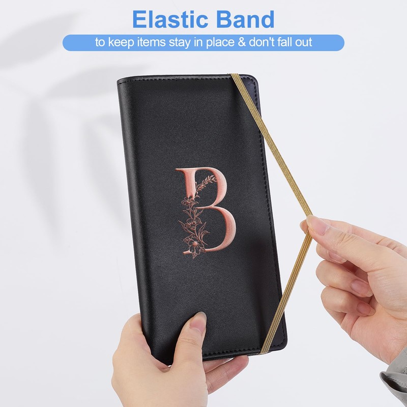 MHJY Checkbook Covers for Personal Checkbook, RFID Blocking Checkbook Holder