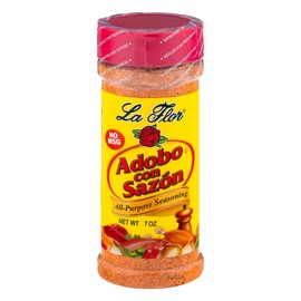 La Flor Adobo All Purpose Seasoning | With Pepper | Great for Adding Color | Premium Blend | 7 oz