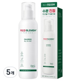 Dr.G Red Blemish for Men Soothing All-in-One, 200ml, 5 pcs / 닥터지 레드 블레미쉬 포 맨 진정 올인원, 200ml, 5개