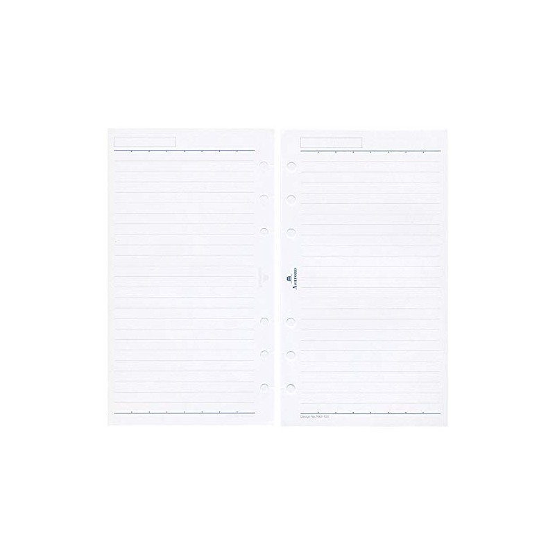 Bible Size 7662-100 Notebook Refill 0.2 inch (6 mm) Ruled